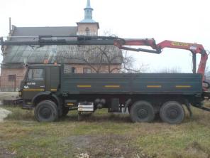Камаз 4310 , борт дюралевый 6.01 х 2.5, с манипулятором .