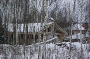 Дом-баня в лесном поселке у Можайского Моря