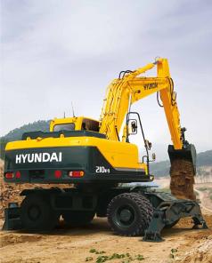 Колесный экскаватор Hyundai R210W-9S