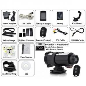 Крутая Экшн Камера Poseidon - Waterproof 720P HD!