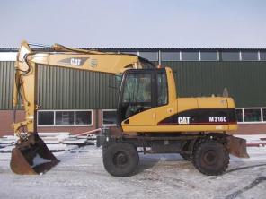 Caterpillar M316C- колесный экскаватор