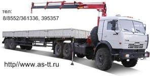 Камаз 44108 с КМУ HIAB седельный тягач 6*6