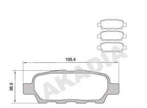 Колодки тормозные Infiniti FX35/G35