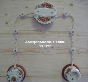 Керамические электроустановочные изделия "ретро"