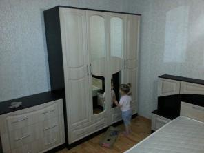 Новый спальный гарнитур с МДФ фасадами.