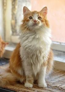 Шикарный, пушистый красавчик котик ждет хозяев