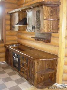 Кухни из сосны под старину на заказ