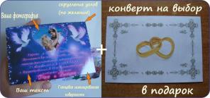 Свадебный магнит приглашение