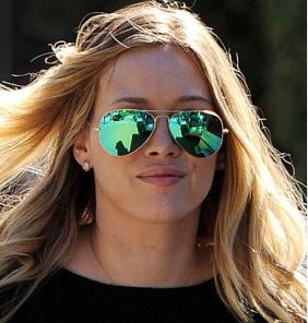 Яркие зеркальные очки Ray Ban Aviator (Рэй Бан)