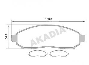 Колодки тормозные Infiniti FX35/45 03