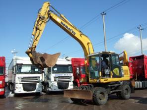 Колесный экскаватор Komatsu PW160, Экскаватор колесный Komatsu PW160, Полноповоротный экскаватор Komatsu PW160, Экскаватор из европы Komatsu PW160