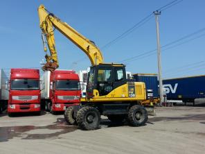 Колесный экскаватор Komatsu PW130-7, Экскаватор колесный Komatsu PW130-7, Полноповоротный экскаватор Komatsu PW130-7, Экскаватор из европы Komatsu PW130-7