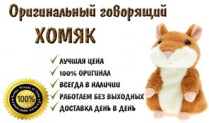 Говорящий хомяк, игрушка повторюшка. 100% Хит 2013 года.
