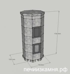 Банные печи из талькомагнезита с талькомагнезитовой пиленной закладкой