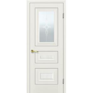 Межкомнатная дверь Profil Doors Экошпон 28Х Белый Ясень (cтекло матовое).