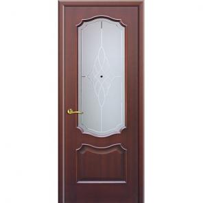 Межкомнатная дверь Prime Doors Лагуна К-17 ПО красное дерево макоре.