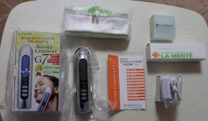 Набор La Mente Aurora Ceutical G7 с частотой ультразвука 7 МГц + C Pla Whitening 2ml х 3 + Aurora Liftup Gel 150g