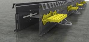 Рельс-формы Metalscreed для устройства деформационных швов бетонного пола паркинга