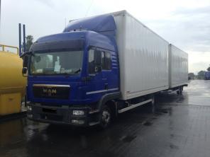 Man TGL 8.220 BL, 2009г, автопоезд, фургон