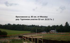 Ярославское ш. 50 сот. у леса в Тургенево