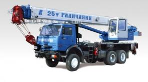 КС 55713-1В автокран 25т. с гуськом (КАМАЗ-65115)