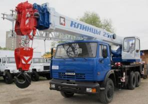 КС 55713-1К-3 автокран с гуськом 25 т. (КАМАЗ-65115)