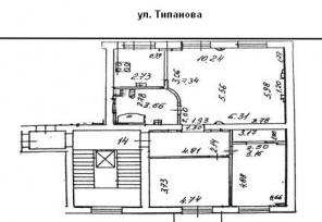 3-х комн. квартира ул. Типанова д.19 Московский р-н СПб