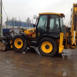 Экскаватор погрузчик JCB 4cx 2010 г c новой резиной, гидролиния