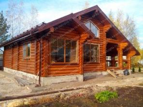 Деревянные дома из оцилиндрованного бревна.