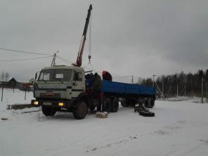 аренда манипулятора с полуприцепом