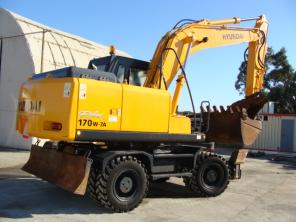 Колесный экскаватор Hyundai Robex 170W-7А, Экскаватор колесный Hyundai Robex 170W-7А, Полноповоротный экскаватор Hyundai Robex 170W-7А, Экскаватор из европы Hyundai Robex 170W-7А