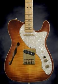 Fender Select Thinline Telecaster (Violin Burst, Gold Hardware) Body