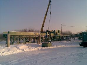 Линия переработки крупногабаритного железобетона