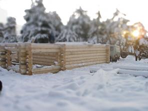 Срубы бревенчатых домов и бань ручной работы из Карельской сосны