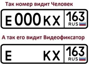 Плёнка для защиты автономера от камер ГИБДД