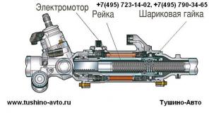 Ремонт рулевой рейки электроусилителя руля, ЭУР, Тушино-Авто