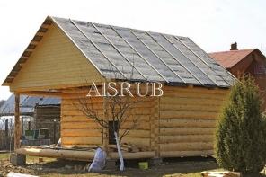 Сруб бани 4*5 с террасой 2м (Псковские мастера)