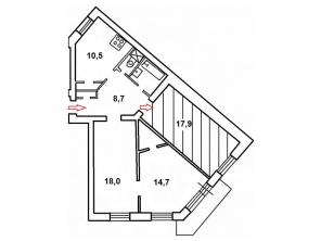 Продажа комнаты в 3-к кв., СПб, Красногвардейский р-н