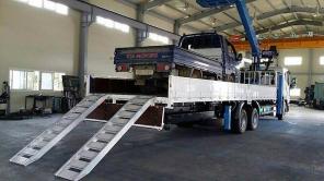 Эвакуатор Daewoo Novus 9,5 тонн/ механические сходни/ КМУ 7тонн!