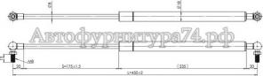 Газовая пружина 150N 450мм