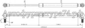Газовая пружина 300N 315мм