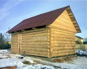 Сруб бани 4*6 (Псковская область)