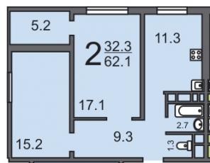 Продам 2 ком. квартиру в новостройке, Устькурдюмское шоссе