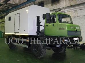 Подъемник исследования скважин на шасси Урал 4320
