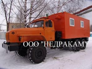 Подъемник исследования скважин на шасси Урал 4320