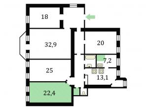 Продажа комнаты 22 кв.м, Адмиралтейский р-н, СПб