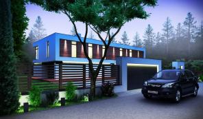 Проект современного коттеджа в Санкт-Петербурге