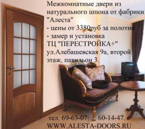 Межкомнатные двери с покрытием натурального шпона