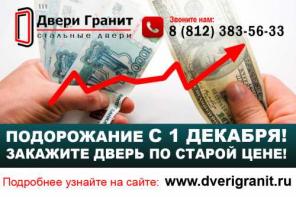 Кто ещё не успел поставить дверь? Подорожание!