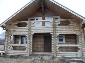 Продается 2-х этажный дом из оцилиндрованного бруса 110 м2 на участке 10 соток, МО, ГО Домодедово, дер. Бурхино, 32 км. от МКАД по М-4 или Каширскому шоссе